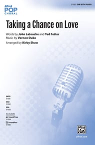 Taking a Chance on Love SAB choral sheet music cover Thumbnail